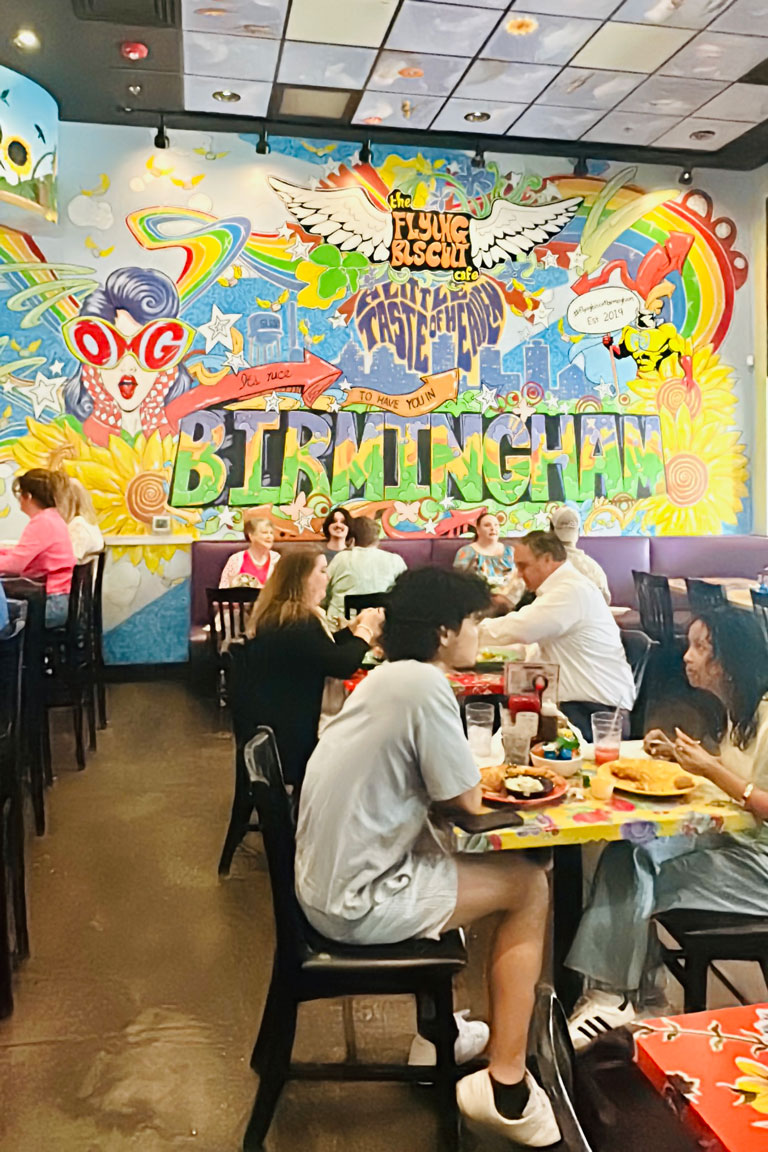 Interior Shot of Birmingham Graffiti Wall Art