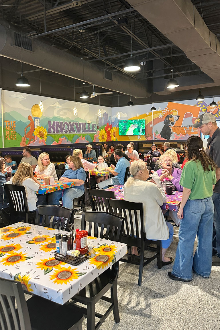Flying Biscuit Interior Shot of customers dining