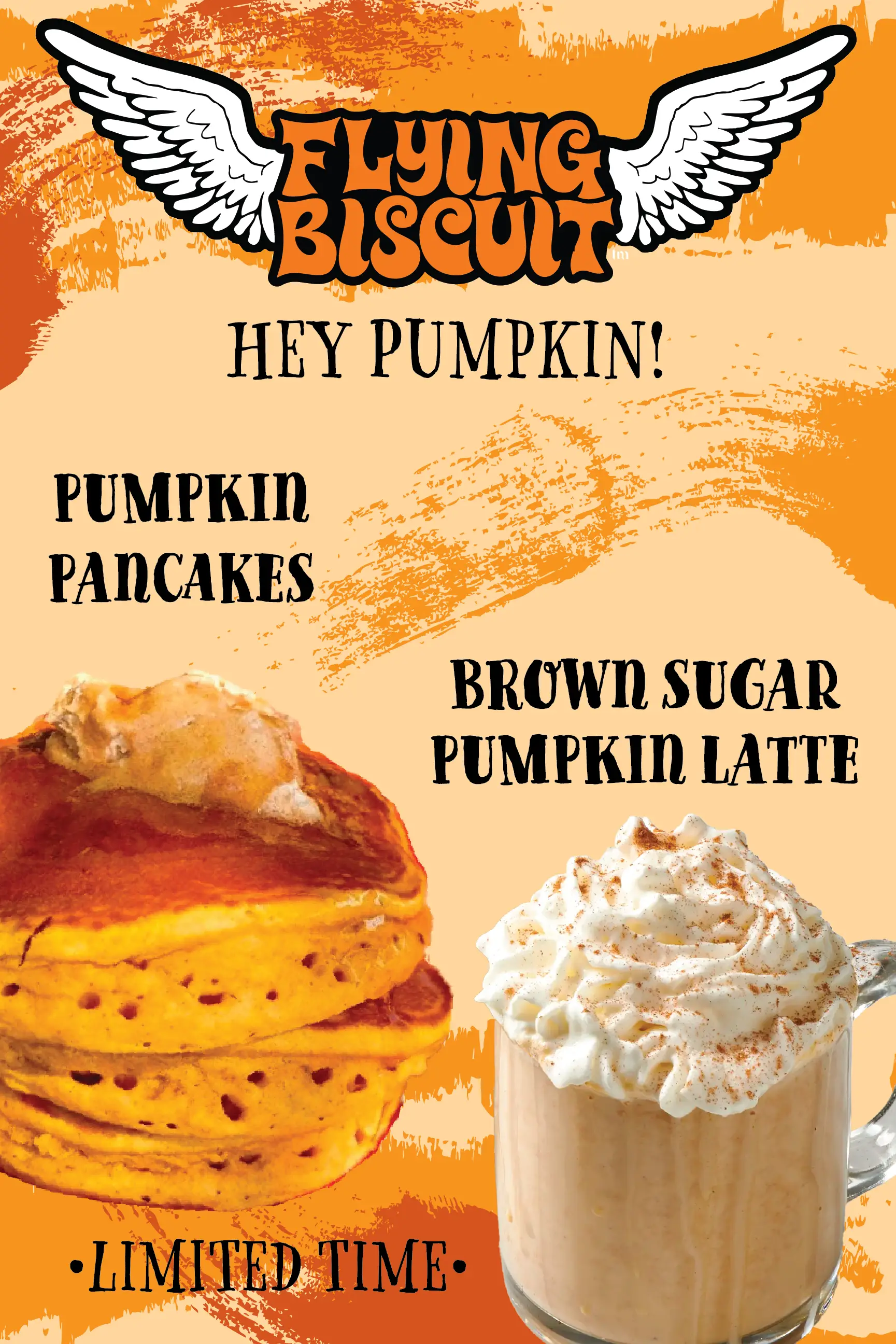 Fall Specials. Pumpkin Pancakes & Brown Sugar Pumpkin Latte